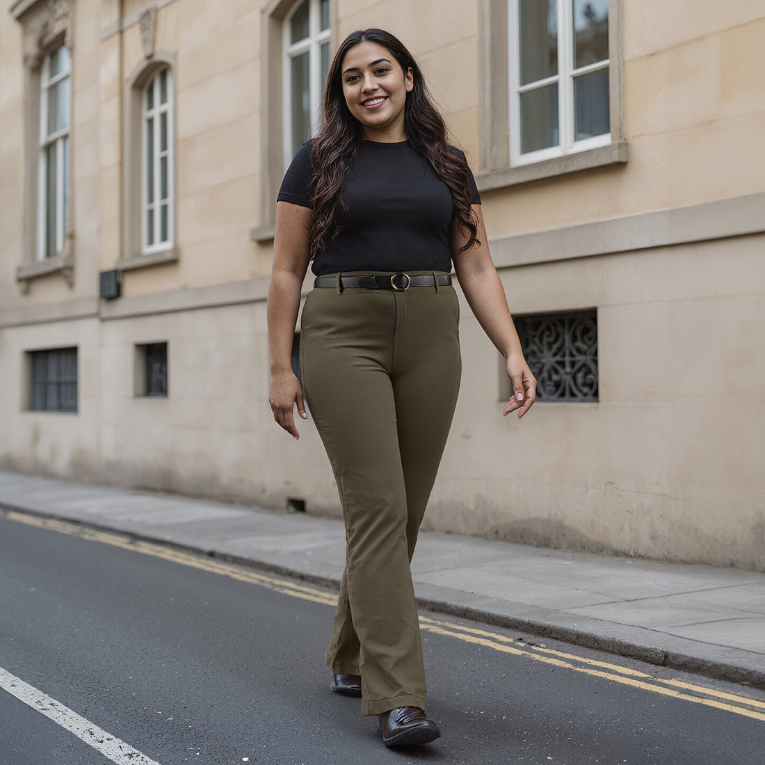 AM:PM Air Flare Trousers - Cotton