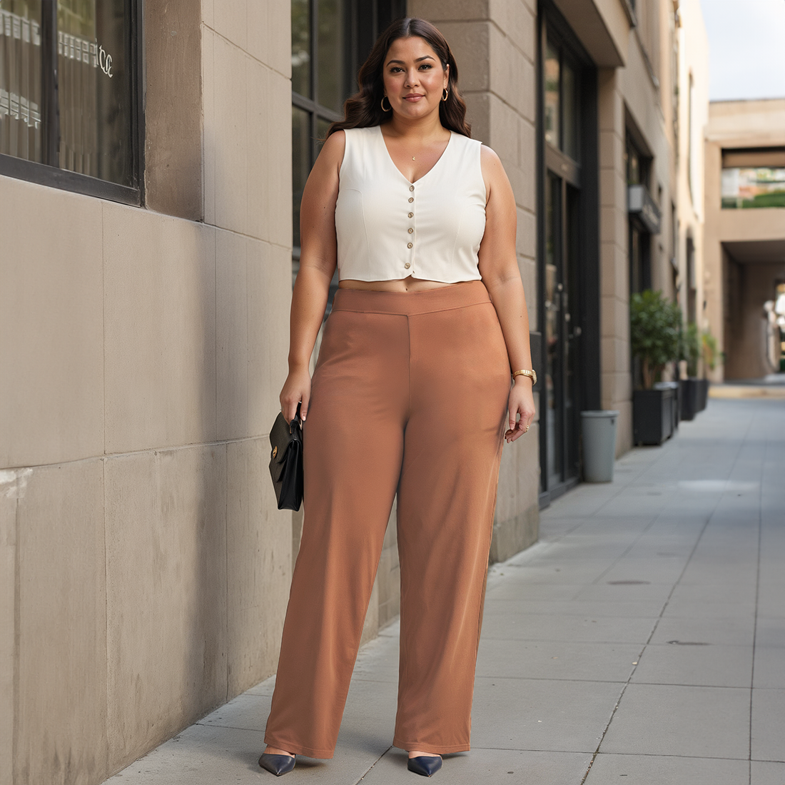 AM:PM Air Wide Trousers - Cotton