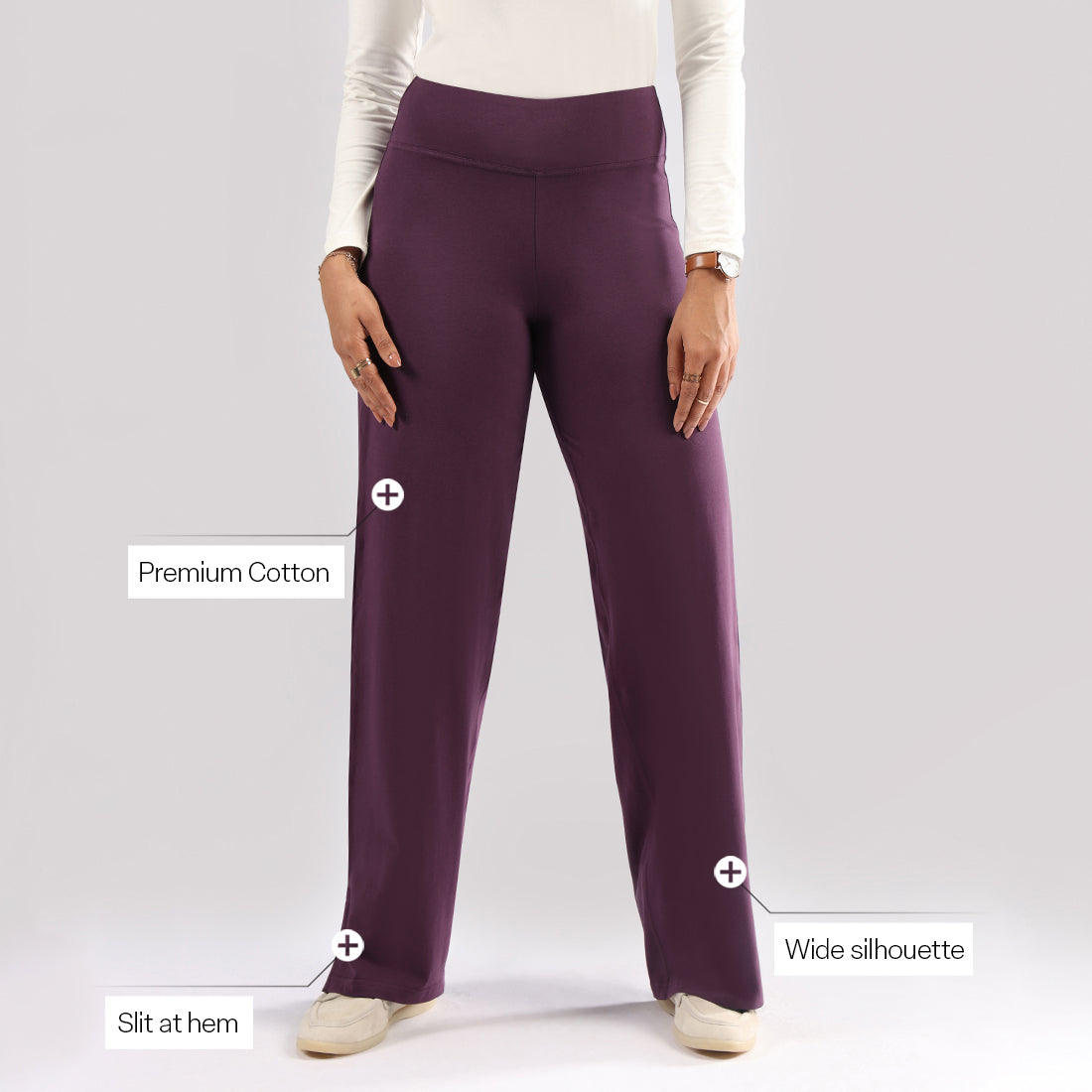 AM:PM Air Wide Trousers - Cotton